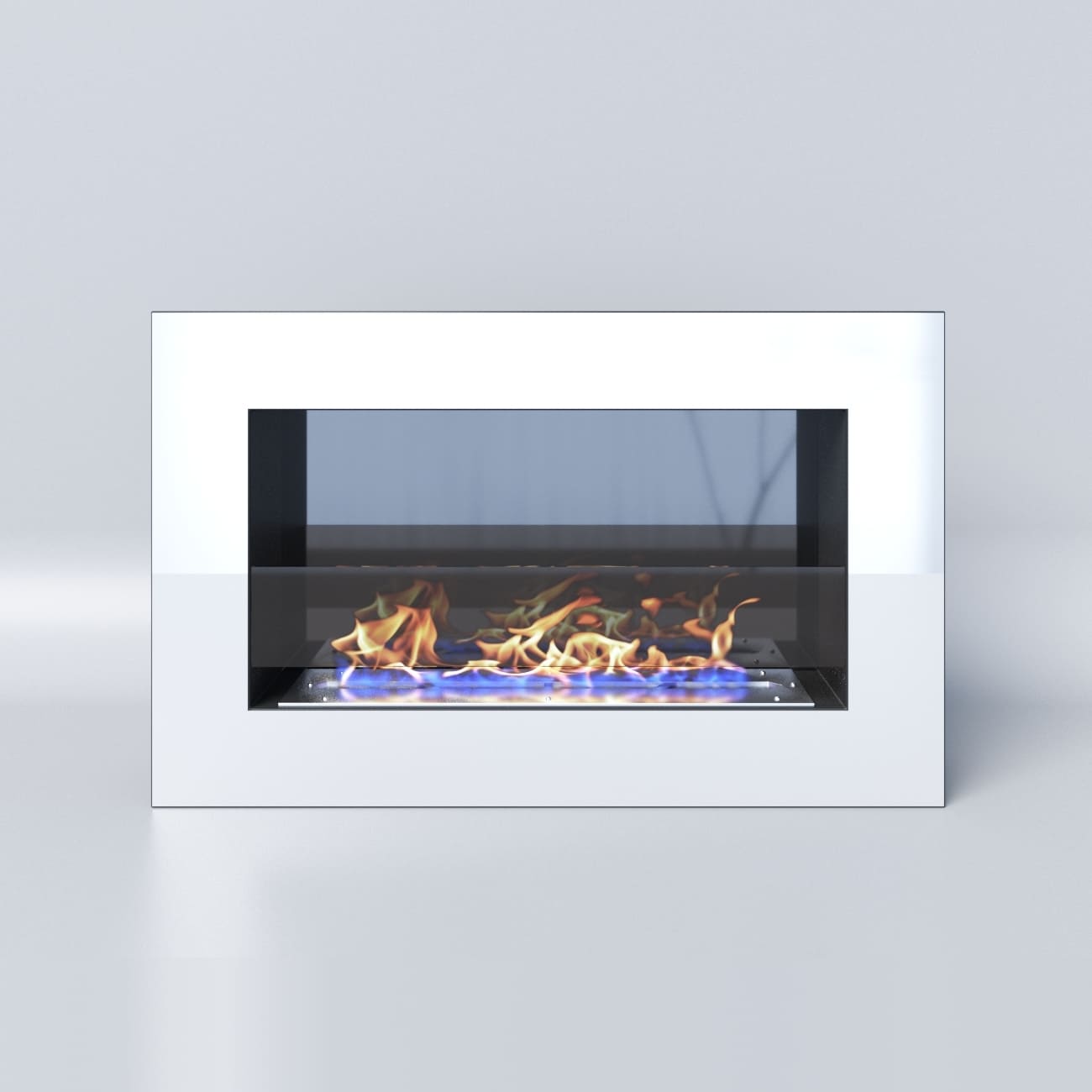 Биокамин "Русский огонь" Хай-тек 800N настенный (высота 500мм.) с защитным и декоративным стеклом по цене 38 550 руб.