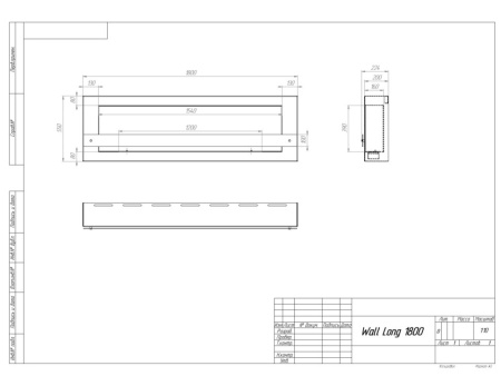 Биокамин SteelHeat WALL GRAND 1800 черный, стекло, стемалит по цене 98 070 руб.