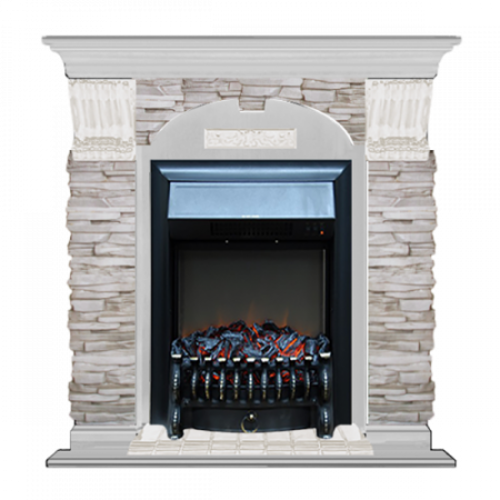 Арочный Мисхор (беленый дуб)+Fobos Black