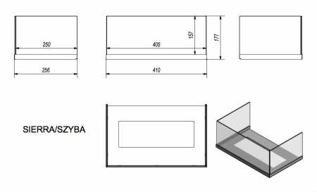 Стекло декоративное для биокамина SIERRA по цене €233