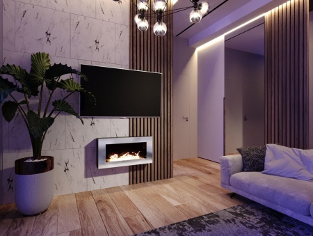 Биокамин "Русский огонь" Хай-тек 800N настенный с защитным стеклом по цене 32 250 руб.