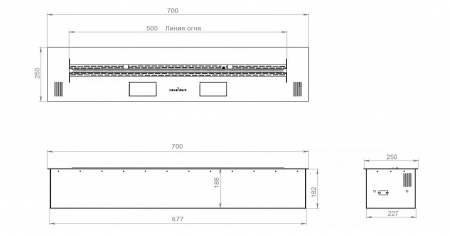 Автоматический биокамин 700 Premium Автоматический биокамин 700 Premium по цене 318 060 руб.