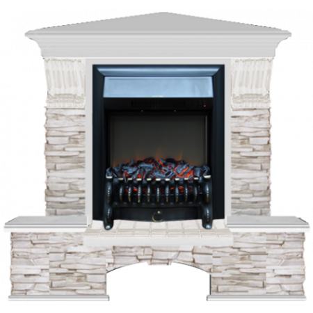 Бостон К Мисхор угловой (беленый дуб)+Fobos Black